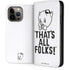 Looney Tunes Porky Thats All Folks Grid iPhone 13 Pro Max Folio Case