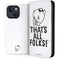 Looney Tunes Porky Thats All Folks Grid iPhone 14 Folio Case