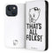 Looney Tunes Porky Thats All Folks Grid iPhone 14 Plus Folio Case