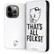 Looney Tunes Porky Thats All Folks Grid iPhone 14 Pro Folio Case