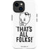Looney Tunes Porky Thats All Folks Grid iPhone 15 Impact Case