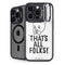 Looney Tunes Porky Thats All Folks Grid iPhone 15 Pro Kickstand Case