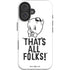 Looney Tunes Porky Thats All Folks Grid iPhone 16 Impact Case
