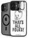 Looney Tunes Porky Thats All Folks Grid iPhone 16 Kickstand Case