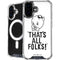 Looney Tunes Porky Thats All Folks Grid iPhone 16 MagSafe Case