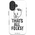 Looney Tunes Porky Thats All Folks Grid iPhone 16 Magsafe Impact Case