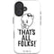 Looney Tunes Porky Thats All Folks Grid iPhone 16 Plus Impact Case
