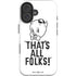 Looney Tunes Porky Thats All Folks Grid iPhone 16 Plus Impact Case