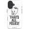 Looney Tunes Porky Thats All Folks Grid iPhone 16 Plus Magsafe Impact Case