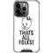 Looney Tunes Porky Thats All Folks Grid iPhone 16 Pro Clear Case