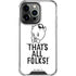 Looney Tunes Porky Thats All Folks Grid iPhone 16 Pro Clear Case