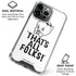 Looney Tunes Porky Thats All Folks Grid iPhone 16 Pro Clear Case