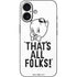 Looney Tunes Porky Thats All Folks Grid iPhone 16 Skin