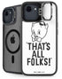 Looney Tunes Porky Thats All Folks Grid iPhone 16e Kickstand Case