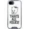 Looney Tunes Porky Thats All Folks Grid iPhone 16e Clear Case