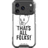 Looney Tunes Porky Thats All Folks Grid iPhone 18 Pro Clear Case