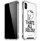 Looney Tunes Porky Thats All Folks Grid iPhone X/XS Clear Case