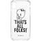 Looney Tunes Porky Thats All Folks Grid iPhone XS Clear Case