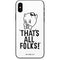 Looney Tunes Porky Thats All Folks Grid iPhone XS Max Skin