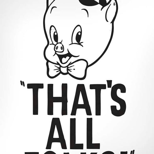 Looney Tunes Porky Thats All Folks Grid iPhone XS Max Skin