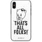 Looney Tunes Porky Thats All Folks Grid iPhone XS Skin