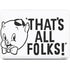 Looney Tunes Porky Thats All Folks Grid Apple MacBook Air Skin
