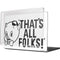 Looney Tunes Porky Thats All Folks Grid MacBook Pro 14in (2021-24) Case plus Skin