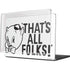 Looney Tunes Porky Thats All Folks Grid MacBook Pro 14in (2021-24) Case plus Skin