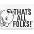 Looney Tunes Porky Thats All Folks Grid Apple MacBook Pro 14-inch Skin