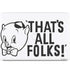 Looney Tunes Porky Thats All Folks Grid MacBook Skins