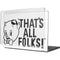 Looney Tunes Porky Thats All Folks Grid MacBook Cases