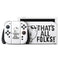 Looney Tunes Porky Thats All Folks Grid Nintendo Switch 2 (2025) with Joy-Con Skin