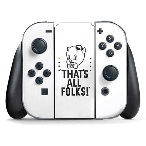 Looney Tunes Porky Thats All Folks Grid Nintendo Skins