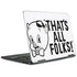 Looney Tunes Porky Thats All Folks Grid Notebook 9 Pro 13in (2017) Skin