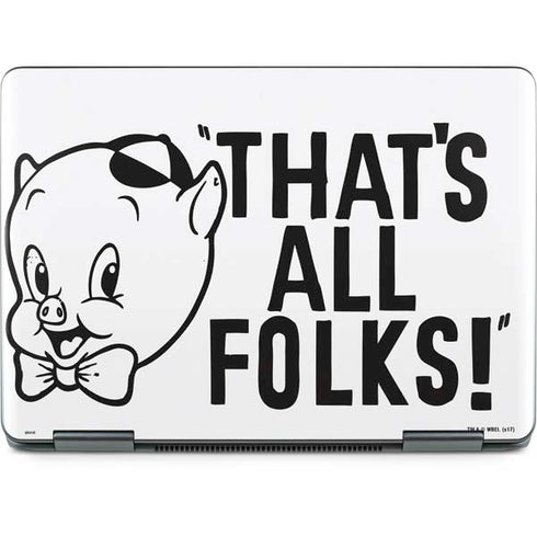 Looney Tunes Porky Thats All Folks Grid Notebook 9 Pro 13in (2017) Skin