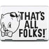 Looney Tunes Porky Thats All Folks Grid Notebook 9 Pro 13in (2017) Skin