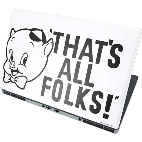 Looney Tunes Porky Thats All Folks Grid Dell Precision Skin