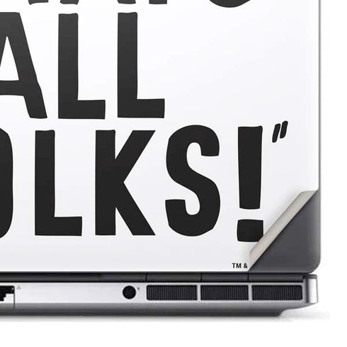Looney Tunes Porky Thats All Folks Grid Dell Precision Skin