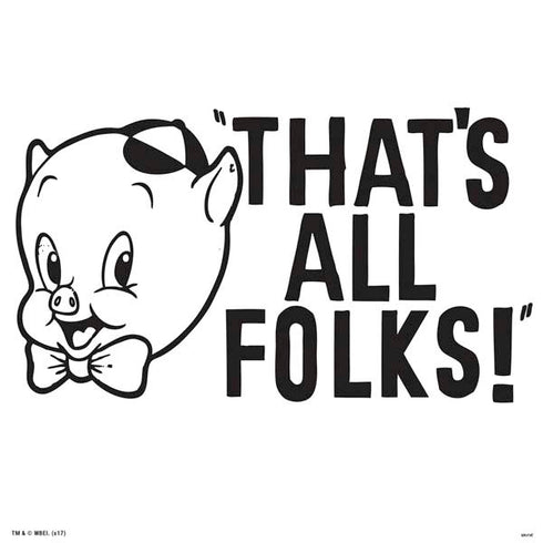 Looney Tunes Porky Thats All Folks Grid PS4 Console and Controller Bundle Skin