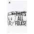 Looney Tunes Porky Thats All Folks Grid PS5 Slim Digital Edition Console Skin