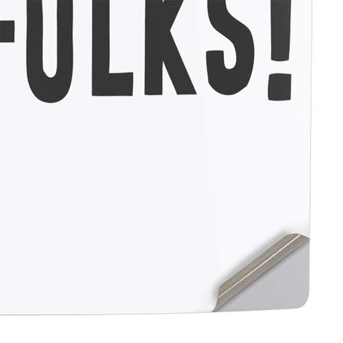 Looney Tunes Porky Thats All Folks Grid PS5 Slim Digital Edition Console Skin