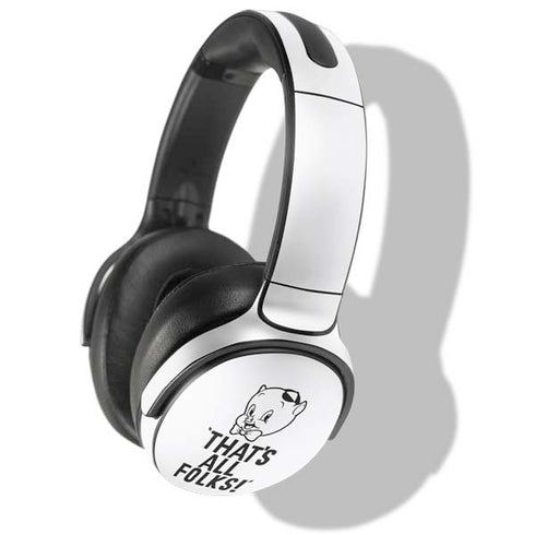 Looney Tunes Porky Thats All Folks Grid Skullcandy Venue Skin