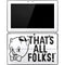Looney Tunes Porky Thats All Folks Grid Surface Pro Tablet Skin