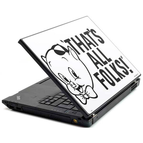 Looney Tunes Porky Thats All Folks Grid T440s Skin