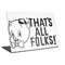Looney Tunes Porky Thats All Folks Grid Laptop Skins
