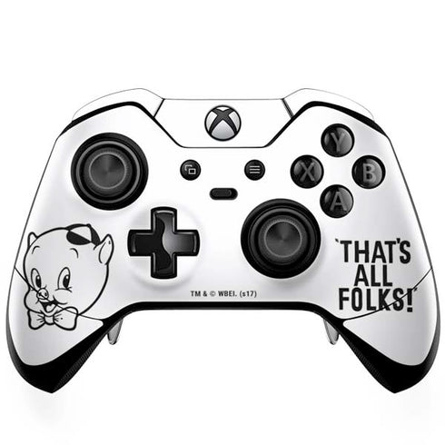 Looney Tunes Porky Thats All Folks Grid Xbox One Elite Controller Skin