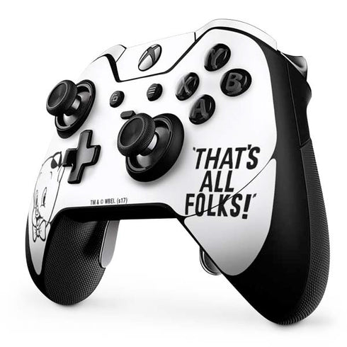 Looney Tunes Porky Thats All Folks Grid Xbox One Elite Controller Skin