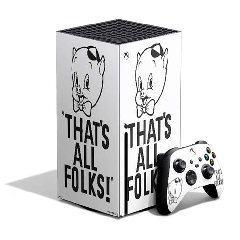 Looney Tunes Porky Thats All Folks Grid Xbox Series X Skins