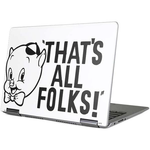 Looney Tunes Porky Thats All Folks Grid Yoga 710 14in Skin