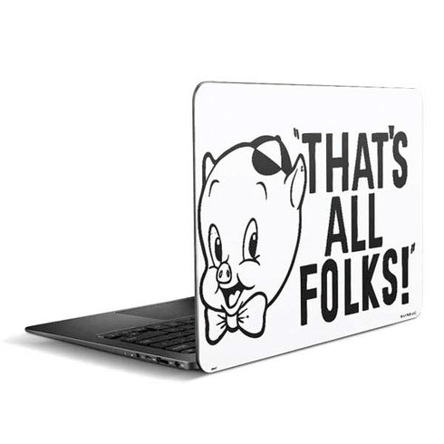 Looney Tunes Porky Thats All Folks Grid Zenbook UX305FA 13.3in Skin
